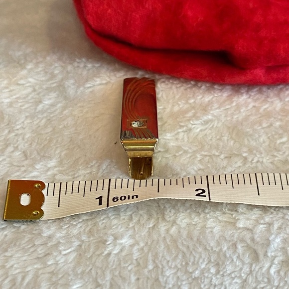 Vintage Gold Anson Tie Clip With Diamond Stud - Picture 8 of 8